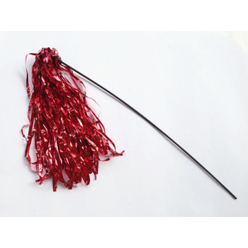 Red Silk Ribbon and Rope Tease Cat Rod, Cat Toys